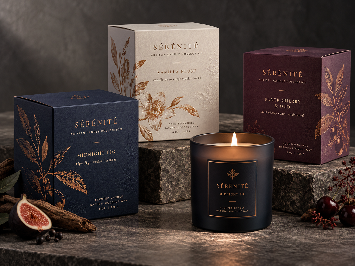 Premium candle box packaging portfolio sample