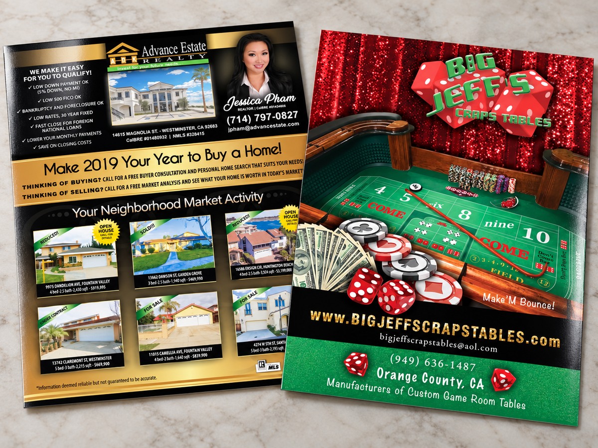 Flyers and brochures mockup